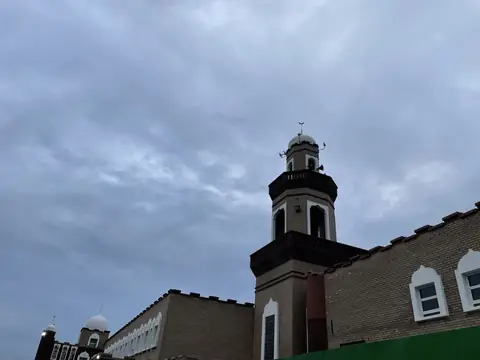 Minaret of the masjid at Darul Uloom Azaadville
