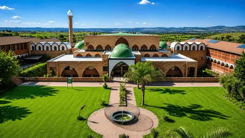 Aerial view of the Darul Uloom Zakariyya campus